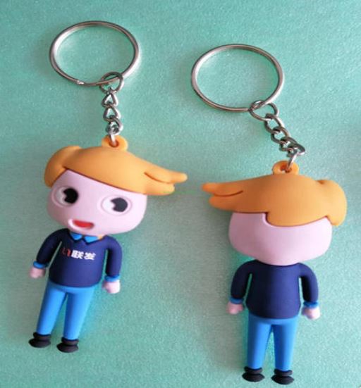 3D pvc rubber key chains