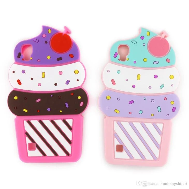 3d cartoon cute cherry cupcakes ice cream