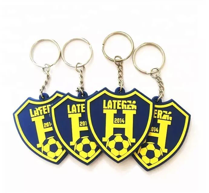 Personalized 2D Silicone Shaped Keychains