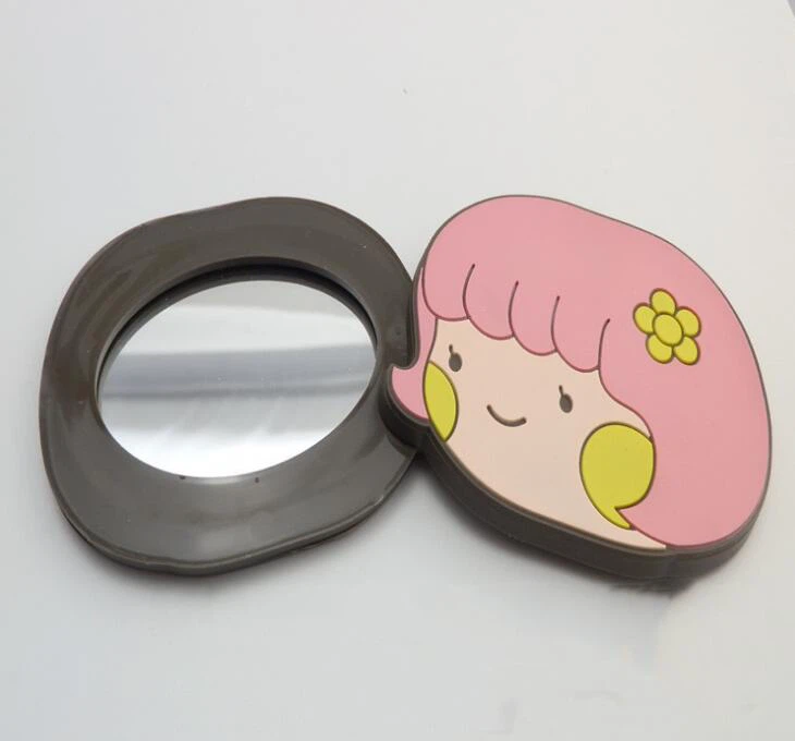 PVC Silicone Pocket Make Up Mirror Portable Mirror