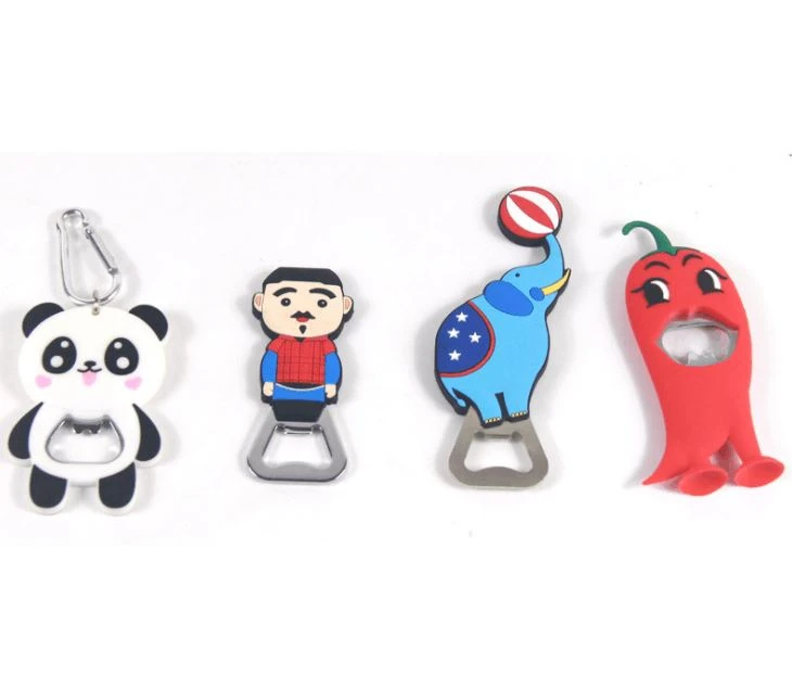 Small Pepper Pvc Soft Plastic Bottle Opener Refrigerator Stickers