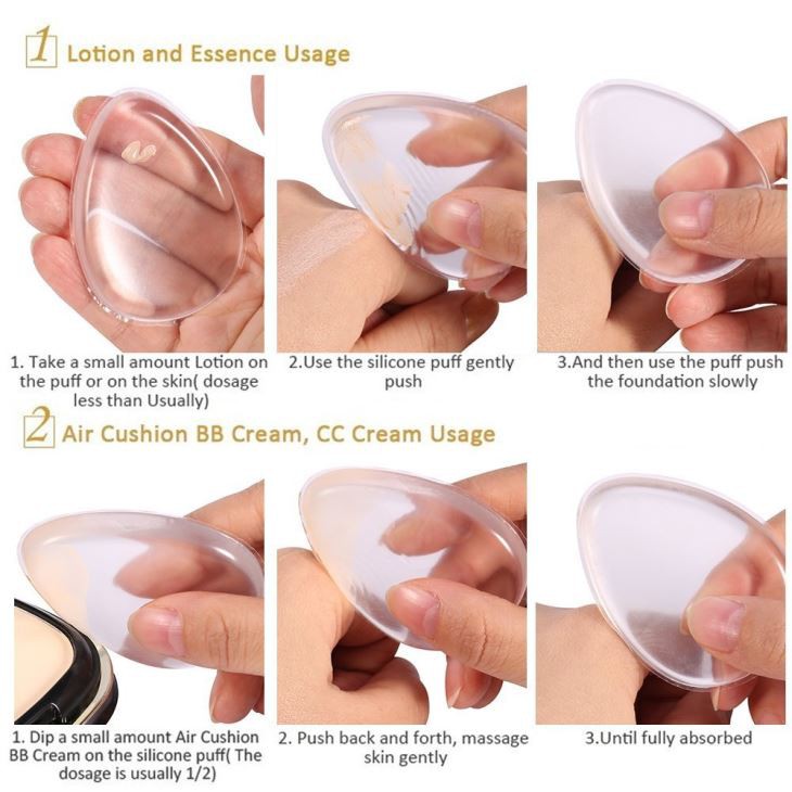 Washable Makeup Sponge Silicone Puff