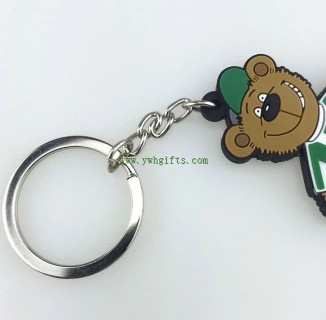 Soft Pvc Keychain 2D/3D Rubber Keyholder Pvc 3D Keyring